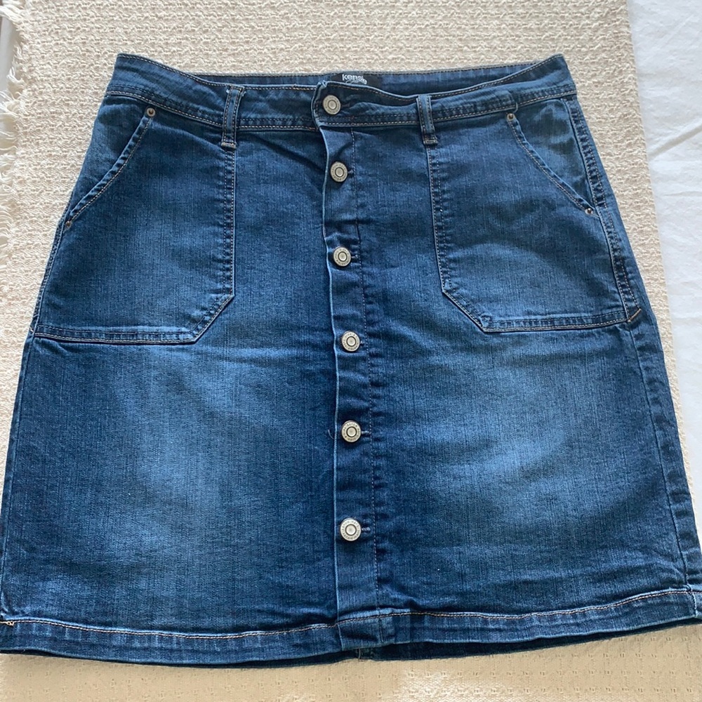 Denim mini skirt